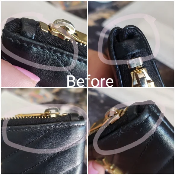 **SOLD** Authentic Pre-owned Yves Saint Laurent Cassandre Card Key Pouch - Picture 10 of 14